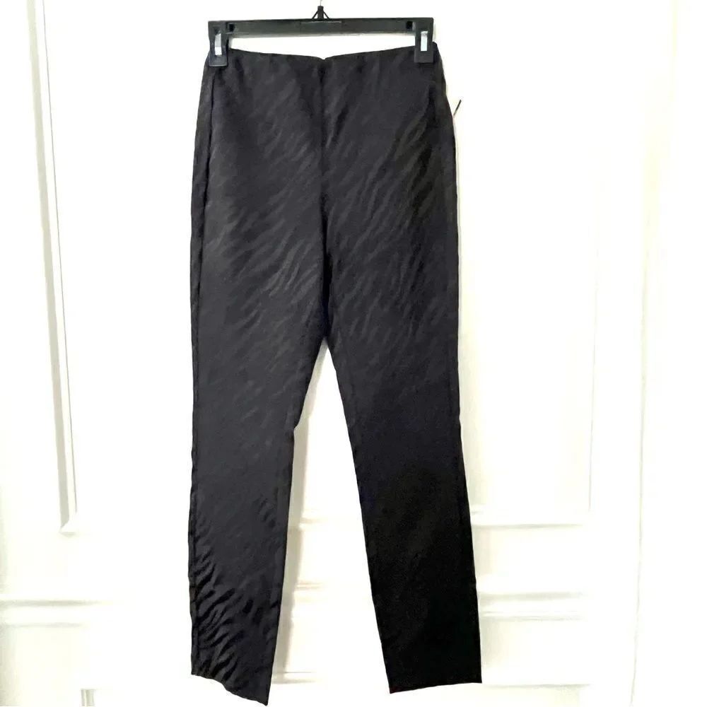 Rag and Bone Simone Cropped Slim Fit Zebra Pants In Black Size 0 NWT